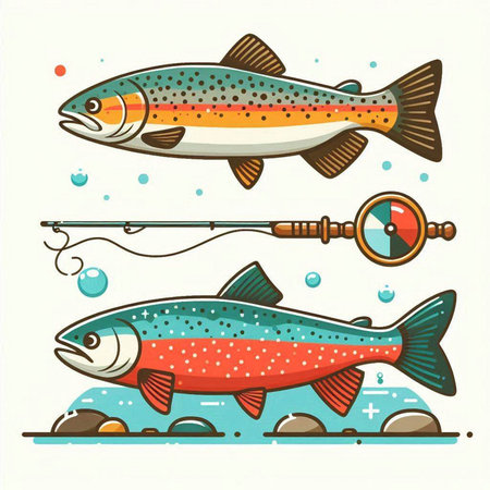 重要な釣り場と風景、季節感